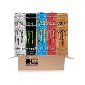 올따옴 몬스터 에너지음료 5종 기획세트 1호(울트라3+그린3+망고로코3+펀치3+선라이즈3), 355ml