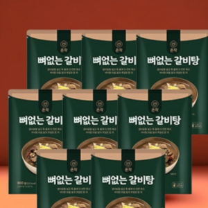 이영자 해화당 뼈없는 순살갈비탕 왕갈비탕, 8개, 900g