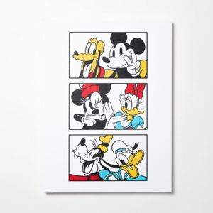 디즈니 캔버스액자 미키프랜즈 캔버스 액자, 디자인 E Type, 1개