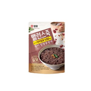 샘표 밸런스죽 동지 찹쌀통팥죽, 420g, 5개