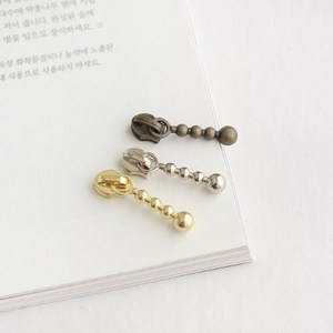 50개입) 3호 지퍼머리- 스노우(3컬러) - 지퍼슬라이드 jgn, 50개-청동, 50개