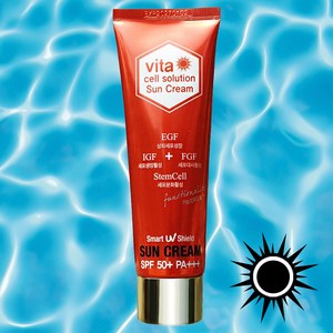 남녀공용 무색무향 로션형 VITA CELL 썬크림 70ml, 1개