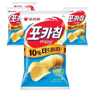 오리온 포카칩 오리지널, 66g, 4개