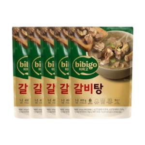 비비고 갈비탕, 400g, 5개