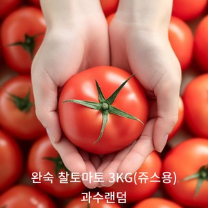 [신선보장] 아침에 따서 그날 보내는 완숙토마토, 쥬스용, 1개, 3kg