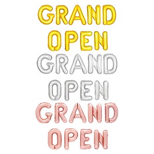 [원팩] 은박풍선세트 GRAND OPEN [로즈골드], 단품, 옵션선택