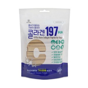 콜라겐 197 HA 저분자 소프트 가수분해껌 240g, 스틱(라지), 1개