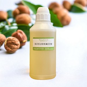 [더위치] 마카대미어넛오일 500ml 마카다미아씨오일 Macadamia Tenifolia Seed Oil, 1개