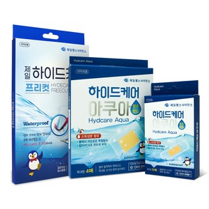 제일 하이드케어 아쿠아 프리컷 3매입 + 하이드케어 아쿠아 특대형 4매입 + 하이드케어 아쿠아 표준형 10매입 얇은 상처보호 방수필름, 1개