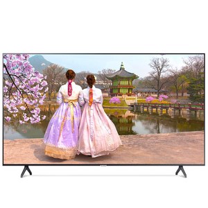 삼성전자 50인치 TV UHD 4K Crystal 비즈니스 125.7cm 스탠드 벽걸이 방문설치, 스탠드형 방문설치