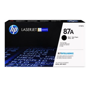 HP 정품 토너 CF287A No 87a, 1개, 검정