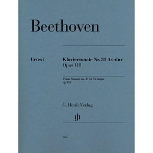 Beethoven - Piano Sonata no. 31 A flat major op. 110 베토벤 - 피아노 소나타 31번 Henle 헨레