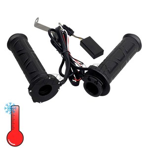 BIKI 오토바이 KC 4단 열선그립 히팅그립 BPk 범용 방한 22mm 호환 PCX NMAX 포르자, 1개