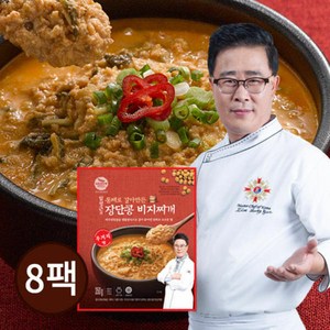 쿠팡만 물량입고!! [홈쇼핑 대박구성]임성근 콩비지찌개 우거지맛 8 팩, 2.8kg, 8개