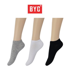 BYC 여성용 무지 발목양말 6켤레 [7203]