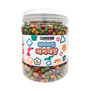 하우펫 해피타임 져키대장 S 1kg 대용량 알러지예방 강아지 교육용 훈련용 노즈워크 칭찬간식 황태져키, 1개, 져키S