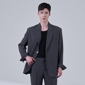 [여름] 커스터마이징 세미오버 핏 수트 블레이저 (4컬러)