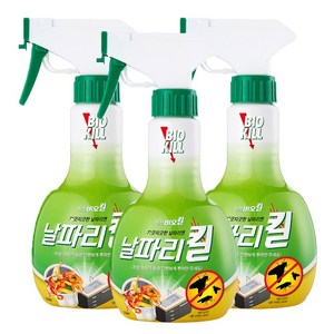 날파리킬 370ml x 3개 / 빈대퇴치 안심살충 초파리 뿌리파리 진드기 식물 화분 벌레 해충 매트리스 베드버그