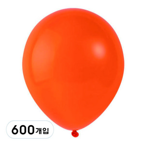 파티팡 풍선 라운드 30cm, 오렌지, 600개입