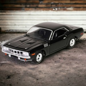 미국 그린라이트 영화 존 윅 4 플리머스 쿠다 1:64 다이캐스트 자동차 장난감 머슬카, 1개