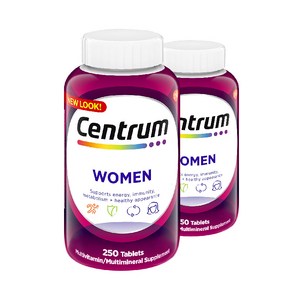 (센트룸 캐나다) 2병세트- 여성 종합 비타민 미네랄 8개월분 (Centrum Multivitamin Mineral Supplement for Women), 2개