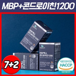 미국산 저분자 상어연골 콘드로이친 1200 MBP 식약처 HACCP 인증 킵유어핏, 60정, 9개