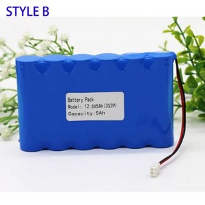 18650 리튬 이온 배터리팩 LED 램프 조명 백업 전원 12V 3S2P 11.1V 12.6V 5000MAh, [01] 12V 5Ah Battery A, 01 12V