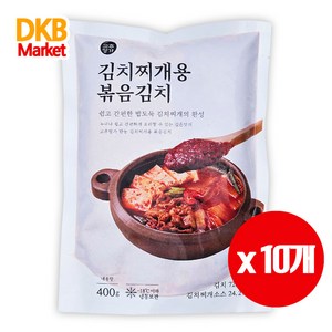 고추명가 김치찌개용 볶음김치, 10개, 400g