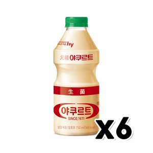 원조야쿠르트 요구르트 대용량 750ml x 6개