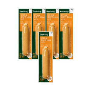 [프레시지/당일출고] 프닭 닭가슴살 MINI 후랑크 60g 3종 5팩, [프레시지] 치즈, 5개