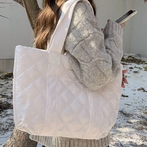 벨라민 보부상 가방 누빔 나일론 숄더 빅 백 2color