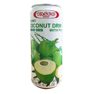 Tasco Young Coconut Juice with Pulp(Buko Juice) 타스코 영코코넛 주스 500ml, 1개