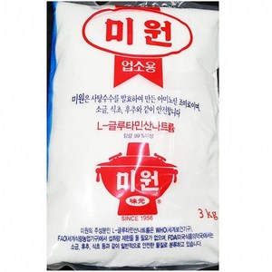 [와이제이] 단미 대상 X5개 식자재 3kg 업소용 식당 조미료 미원, 5개