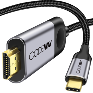 코드웨이 미러링케이블 넷플릭스 스마트폰 USB C to HDMI TV연결, 1개, 1.2m