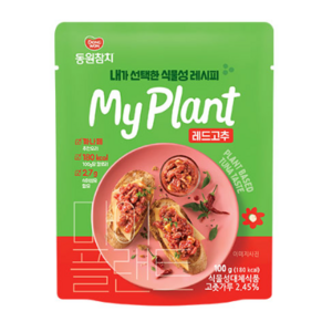 동원참치 마이플랜트 레드고추 (100G) 저칼로리 식이섬유 다이어트 식품 매운맛, 100g, 5개