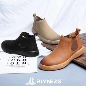 RIYNEZS 첼시 부츠 남성 캐주얼 부츠