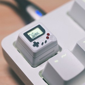 레드캣 기계식 키보드 전용 레트로 맥킨토시 계산기 게임기 포인트 키캡 Ver2, 화이트, 화이트
