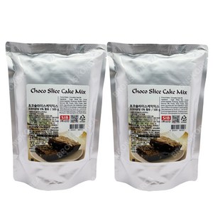 초코슬라이스 케익믹스 500g X 2개/브라우니믹스 베이킹재료, 2개