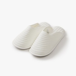 [JAJU/자주] 퀼팅 워셔블 클로즈토 거실화_M_아이보리, FR, 아이보리, 1개