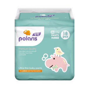 폴라리스팡팡 울트라씬 팬티형 기저귀 남여공용, 점보형 이상(3XL), 18매