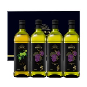 [타레가]오일 1000mlx4 선물세트(올리브+포도3), 1개