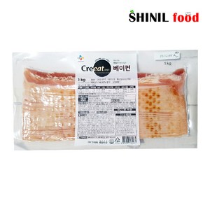 CJ 크레잇 베이컨 1KG 1kg 1팩 오리지널베이컨, 1개