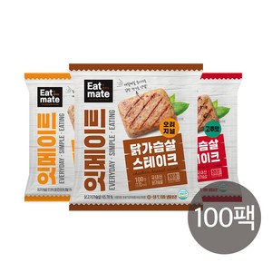 랭킹닭컴 잇메이트 닭가슴살 스테이크 혼합구성, 100g, 100개