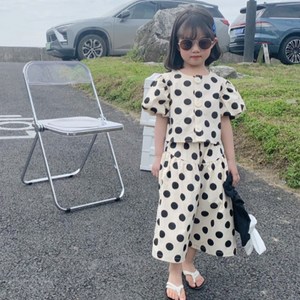 [앙디] O상하복 팝팝닷 (O864)_(아동복 유아복 여아용의류 상하세트 시원한상하복 여름상하복 린넨)