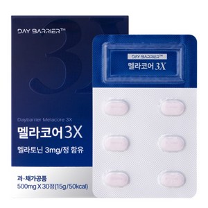 데이배리어 멜라코어 3X 멜라토닉, 1박스, 30정