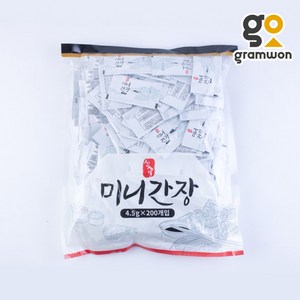 초밥용 신슈 미니 간장 900g (200개) 코우 초밥간장 배달용 포장용 식당용, 1개