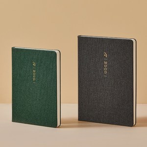 비비에 2024 심플 유타무드 다이어리, 다크그레이 월력 B6