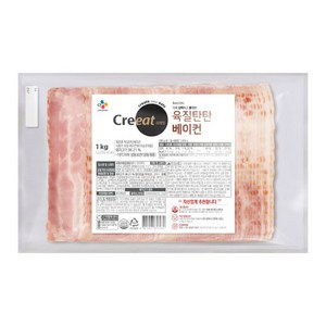 CJ 크레잇 육질탄탄베이컨, 1kg, 3개