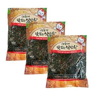 파래무침 반찬단지 식당용 업소용 식자재 도매 밑반찬 4kg, 3개