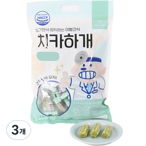 제로랩스 강아지 치카하개 덴탈껌 240g, 관절건강, 3개